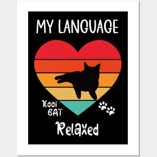 My Language Relaxed Cat Posters and Art